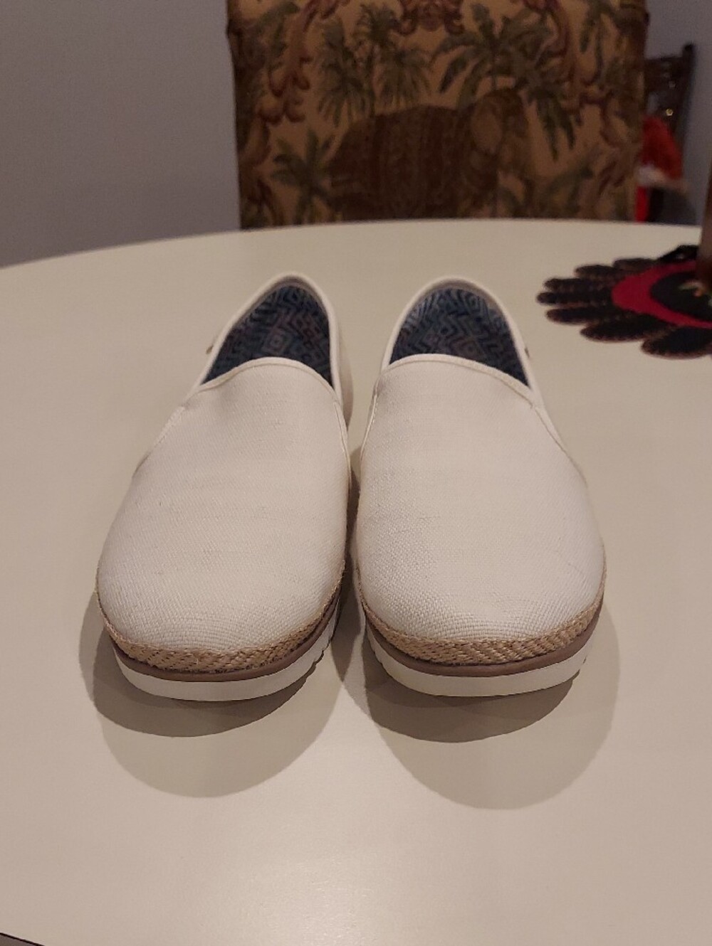 Skechers BOBS Women's Fexpadrille LO White Canvas Slip-On Loafers - Picture 2 of 10
